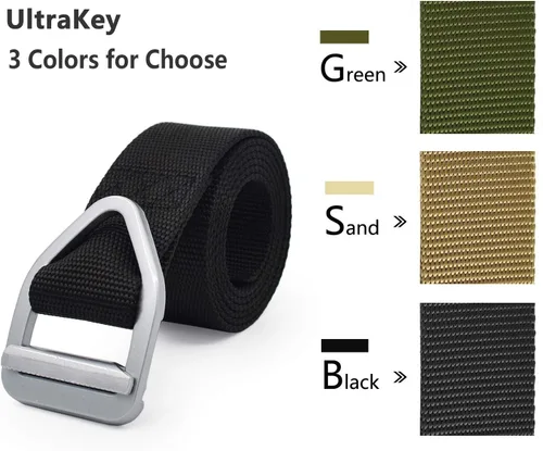 Miniatura 2 de UltraKey Cinturón táctico, correa de nylon de la web del estilo militar para los deportes al aire libre