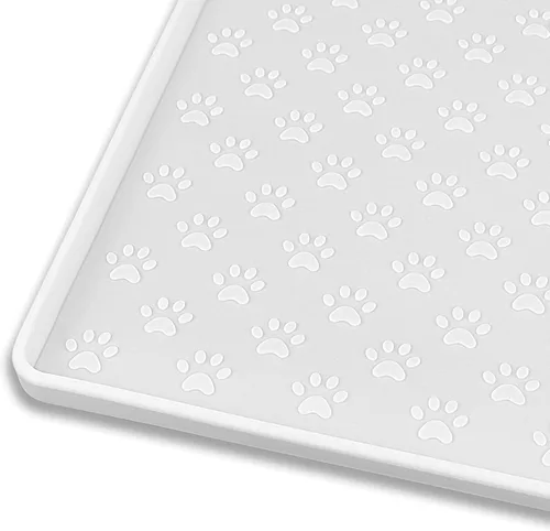 Miniatura 14 de Ptlom - Tapete para mascotas para perros y gatos, impermeable de silicona para cuencos de alimentación de mascotas para comida y agua, para perros