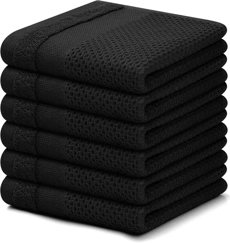 Miniatura 57 de Homaxy Paños de cocina 100% algodón, paquete de 8 – 12 x 12 pulgadas, tejido de gofre, muy suaves y absorbentes, paños de cocina de secado rápido