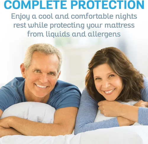 Miniatura 8 de Sures Protector de colchón impermeable – Sábana bajera lavable a máquina – Funda de cama sin vinilo – para niños, adultos y ancianos