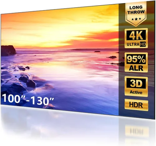 NothingProjector - Pantalla ALR para proyector de tiro largo/estándar, 100 pulgadas, 95% de rechazo de luz ambiental de techo, 4K/8K Ultra HD,
