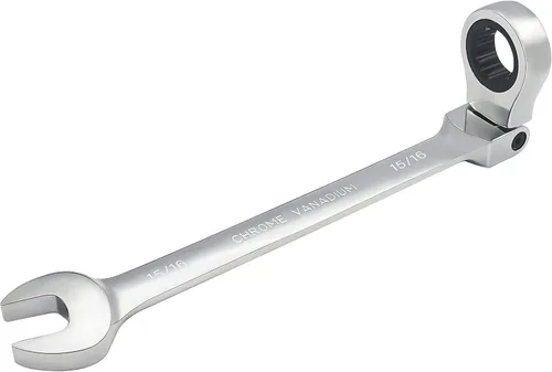 Miniatura 14 de Llave combinada de trinquete de cabeza flexible de 3/4 pulgadas SAE 72 dientes de 12 puntos de trinquete de caja de trinquete y herramientas