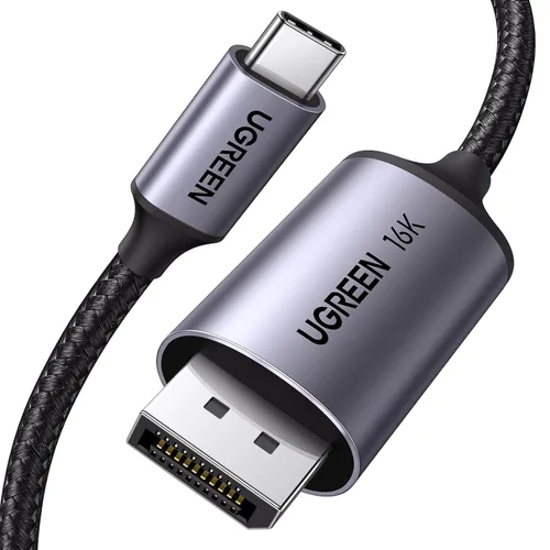 Miniatura 9 de UGREEN Cable USB C a DisplayPort 2.1 16K@30Hz 8K@120Hz 40Gbps Thunderbolt 4/3 a DisplayPort Cord Alu Trenzado Compatible iPhone 17/16 Pro Max