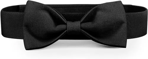 Miniatura 30 de Collar de esmoquin con moño para perro Segarty - Corbatín negro con corbata de cuello ajustable y hecha a mano en blanco para gatos y perros machos