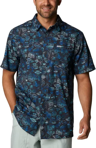 PFG Super Slack Tide Camp - Camiseta para hombre, color gris