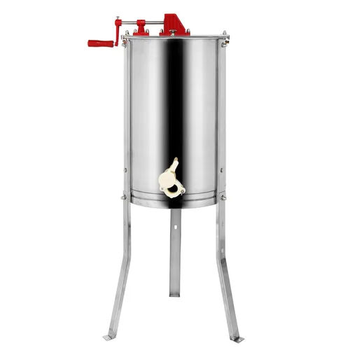 VINGLI Extractor Manual de Miel de 2 Marcos, Separador, Tambor Giratorio de Panal de Acero Inoxidable de Grado Alimenticio, Manivela Manual con