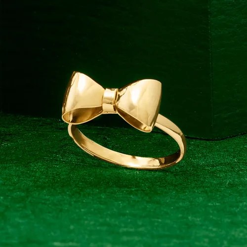 Miniatura 5 de Ross-Simons Italian 14kt Yellow Gold Bow Ring