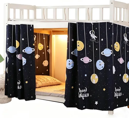 Miniatura 11 de Redes para literas para dormitorio, hogar, cortinas de cama, toldo de cama, cortina opaca para sombreado, transpirable, para hombres y mujeres