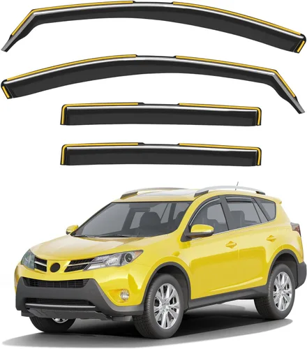 Miniatura 19 de Protectores de lluvia para ventana de canal para Jeep Grand Cherokee 2011-2021 (no para L), protectores de lluvia extra duraderos, viseras laterales
