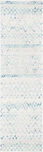 Miniatura 60 de SAFAVIEH Madison Collection - Alfombra decorativa de 2 x 3 pies, color marfil y carbón, diseño marroquí bohemio envejecido, no desprende pelusa
