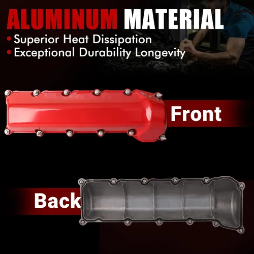 Miniatura 5 de MITZONE Cubierta de válvula de aluminio compatible con Chrysler Aspen Dodge Dakota Durango Ram 1500 Durango Jeep Commander Grand Cherokee 4.7L