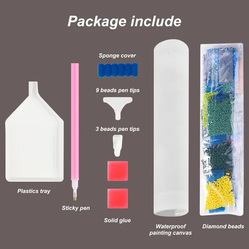 Miniatura 5 de Stalente Kits de pintura de diamantes para adultos, caballos 5D, kit de arte de diamantes para principiantes, pintura de diamante redonda