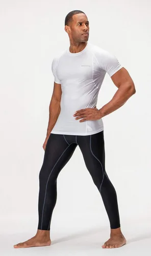 Miniatura 4 de Devops - Camisetas de compresión para hombre (2 3 unidades), manga corta, camiseta base para entrenamiento