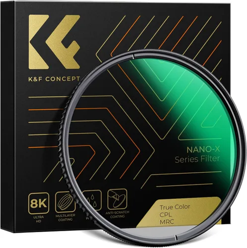 Miniatura 7 de K&F CONCEPT 37mm Filtro de Lente Polarizador Circular de Verdadero Color con 28 Capas Multi-Revestidas (Serie Nano-X)