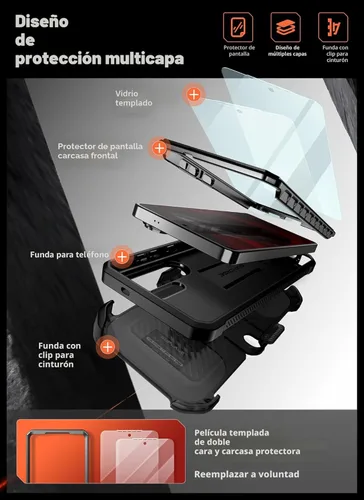 Miniatura 5 de SUPCASE Funda para Samsung Galaxy S26 Ultra con soporte y clip para el cinturón (Unicorn Beetle Pro)