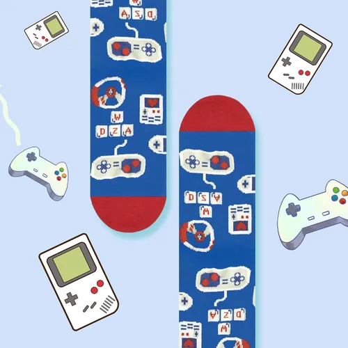 Miniatura 144 de AGRIMONY Calcetines divertidos con texto en inglés «Do Not Disturb Gaming» para hombres, mujeres, adolescentes, niños, Pascua, padres, cumpleaños