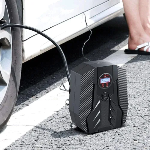 Miniatura 3 de Compresor de aire portátil, mini inflador, bomba eléctrica de 12 V, 150 PSI, inflador de neumáticos automático portátil de presión para automóviles