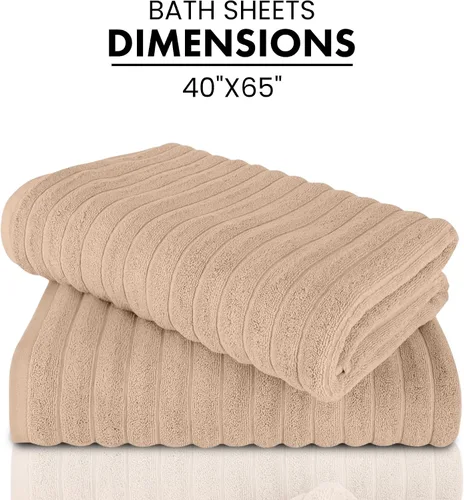 Miniatura 5 de Classic Turkish Towels CTT - Juego de 2 toallas de baño jumbo, 100% algodón turco, absorbentes y ultra cómodas, toallas de baño para hoteles y spa
