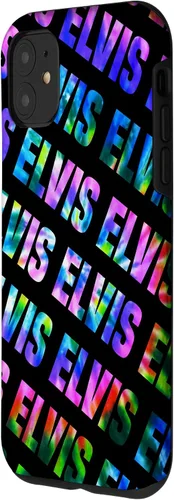 Miniatura 2 de Carcasa personalizada para iPhone 11, diseño de Elvis, color negro