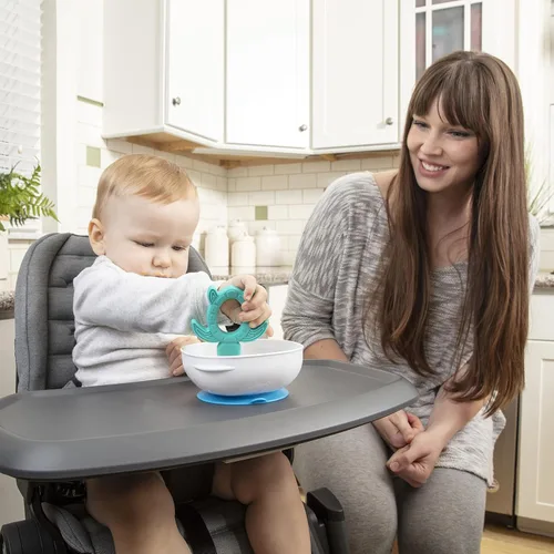 Miniatura 11 de Dr. Brown's Tazones de succión fuertes antideslizantes para bebés y niños pequeños, alimentación LED para bebés, paquete de 2, sin BPA, 4 meses