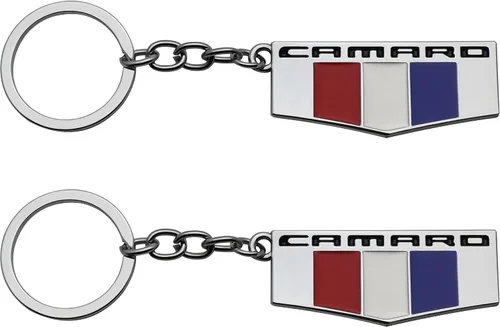 Miniatura 6 de 1 Pieza Llavero Camaro Anillo Acabado 3D Llavero Portallaves Aleación Soporte de Llaves Llavero de Repuesto Para Accesorios Camaro (Plateado)