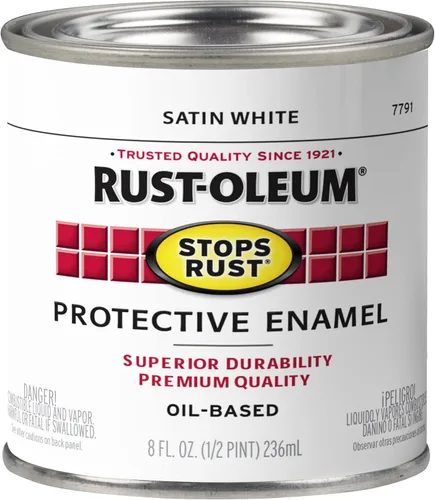 Miniatura 15 de Rust-Oleum 7777730 Stops Rust Pintura con Brocha, Media Pinta, Negro Satinado