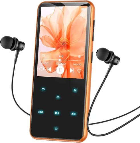 Miniatura 12 de AGPTEK Reproductor MP3 de 64 GB con Bluetooth, M3 Reproductor de música de 2.4 pulgadas con altavoz y radio FM, botones táctiles, soporta hasta 128