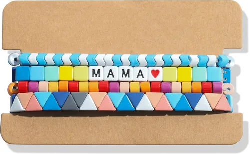 Miniatura 2 de Dvacaman Juego de 3 pulseras elásticas esmaltadas