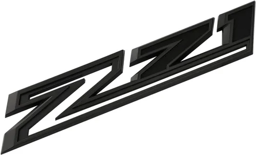 Miniatura 4 de 2 piezas Nuevos Emblemas Z71 de Reemplazo para 2019-2021 Silverado 1500 2500 3500 Vinilo Adhesivo 84632695 Placa de Identificación OEM (Negro Mate)