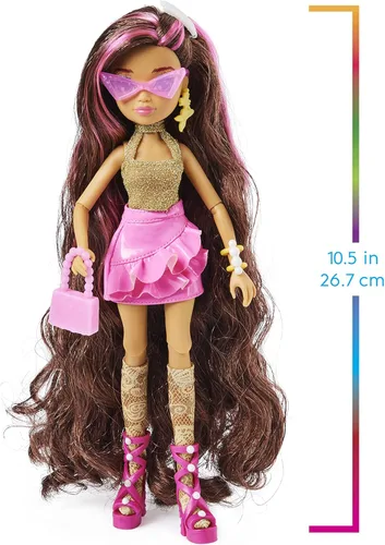 Miniatura 3 de MERMAID HIGH, Searra - Muñeca de sirena de lujo y accesorios con cola extraíble, ropa de muñeca y accesorios de moda, juguetes para niños para niñas