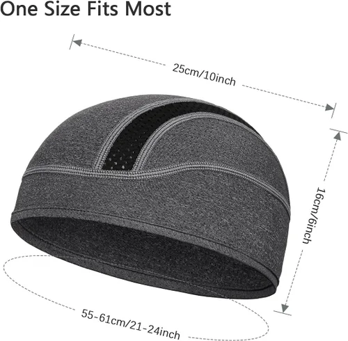Miniatura 33 de Gorro con forro para casco de calavera, malla de enfriamiento para hombres y mujeres, se adapta debajo de los cascos