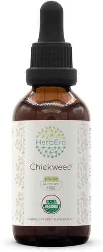Miniatura 5 de Chickweed B120 - Tintura de extracto de hierbas sin alcohol, gotas líquidas concentradas naturales USDA Organic Chickweed (Stellaria Media) partes