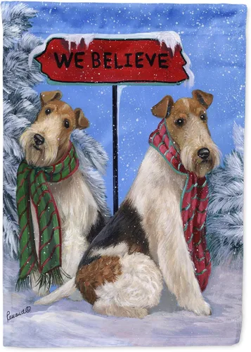 Miniatura 10 de Caroline's Treasures PPP3097CHF - Pijama de Navidad con diseño de bulldog francés para colgar en la pared, poliéster, tamaño de casa, multicolor