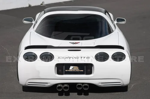 Miniatura 5 de Repuesto para todos los modelos Chevrolet Corvette C5 1997-2004 ZR1 Alerón de ala de tapa trasera de estilo extendido (plástico ABS, negro mate)