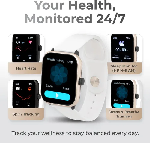 Miniatura 5 de iWatch® Reloj inteligente con llamadas Bluetooth, pantalla AMOLED de 1.85 pulgadas, seguimiento de fitness y sueño, reloj inteligente impermeable