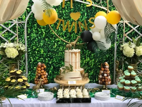 Miniatura 4 de Telón de fondo de hojas verdes de 5 x 7 pies, telón de fondo verde natural, césped, fiesta, fotografía, cumpleaños, recién nacido, bebé, amante