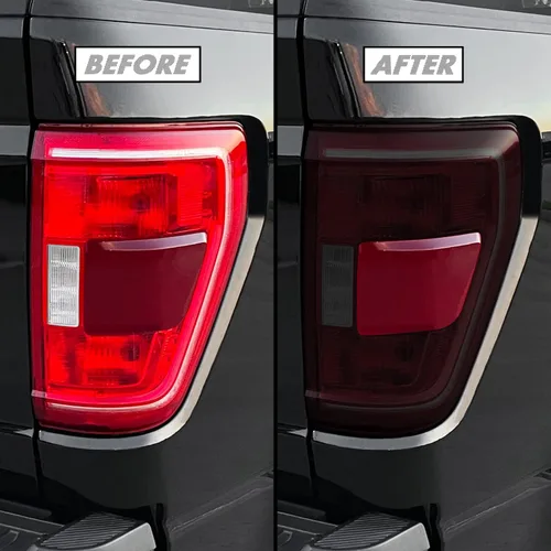 SlickMod Tinte de Vinilo Ahumado Precortado para Luz Trasera Ford F150 2021-2023 (20% Humo Oscuro, 1. Luz Trasera) (SM-FOR-F15-2123-TL)