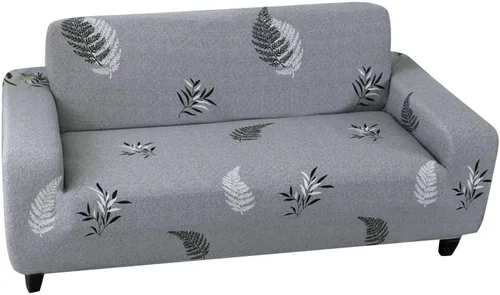 Miniatura 12 de MBROS Funda para sofá de 3 plazas, 1 pieza, elástica, lavable, antideslizante, protector de muebles con parte inferior elástica para sala de estar