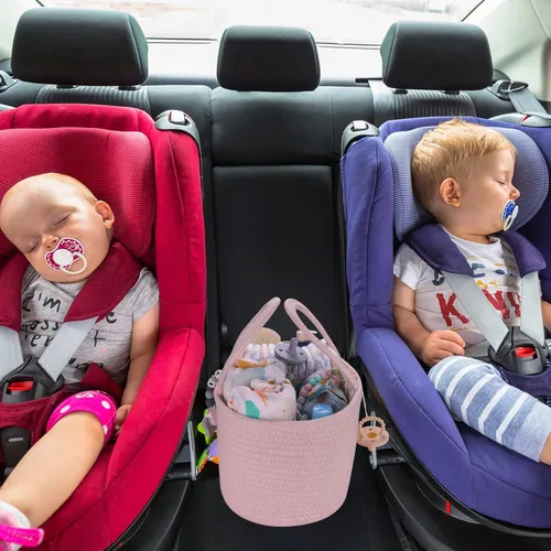 Miniatura 61 de Organizador de pañales para bebé con cuerda de algodón para niña o niño, cesta de almacenamiento portátil para guardería, bolsa de transporte