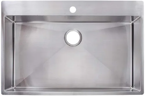 Miniatura 9 de Franke - Fregadero de cocina Vector de 25 pulgadas. De montaje dual, una sola batea, 1 agujero y 9 pulgadas de profundidad con sistema