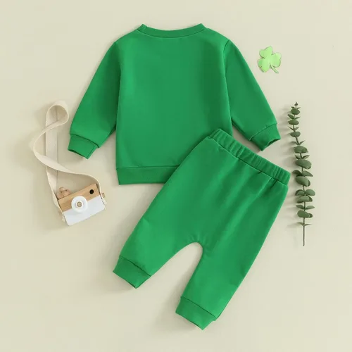 Miniatura 249 de Adobabirl Conjunto de sudadera y pantalones de Halloween para bebé, sudadera y pantalones con parche de calabaza para Halloween, otoño, ropa de bebé