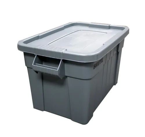 Miniatura 4 de Baúl con tapa Rubbermaid Commercial fg9s3100gray Brute, capacidad de 20 galones, 27-7/8 pulgadas, longitud x 17-3/8 pulgadas, ancho x 15-1/8 Gris