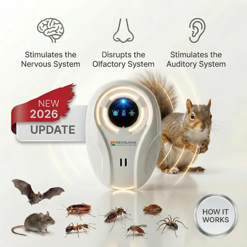 Miniatura 3 de T-27, repelente ultrasónico de control de plagas, electrónico y ultrasonido, repelente de enchufe para interiores, deshazte de roedores, ratones