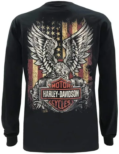 Miniatura 2 de Harley-Davidson - Camisa de manga larga para hombre, color negro
