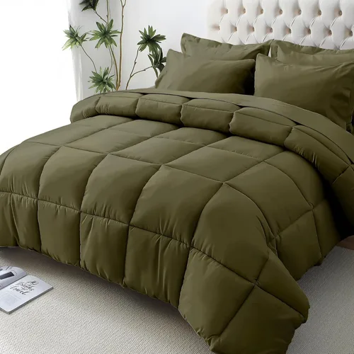 Miniatura 13 de JOLLYVOGUE Juego de edredón individual XL, cama ultrasuave en una bolsa, tamaño individual XL, 5 piezas, juego de ropa de cama certificado Oeko-TEX