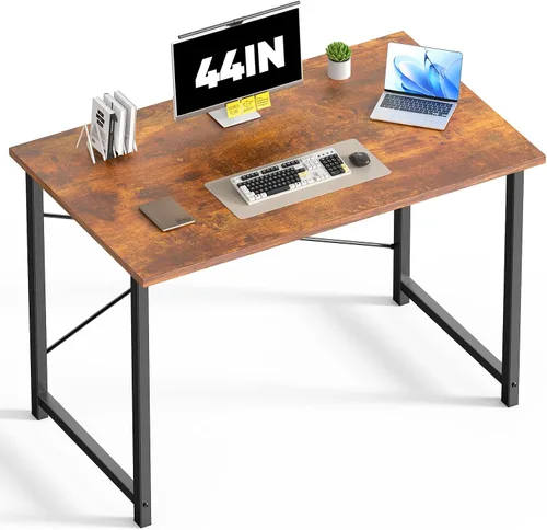 Miniatura 20 de DUMOS Escritorio pequeño para computadora de 31 pulgadas para oficina en casa, escritorios de juegos para dormitorio, mesa de trabajo de estudio