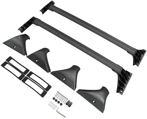 Miniatura 2 de Barra transversal para Nissan X-Trail Rogue 2022 2023, portaequipajes, portaequipajes, riel de techo, 2 unidades, color negro