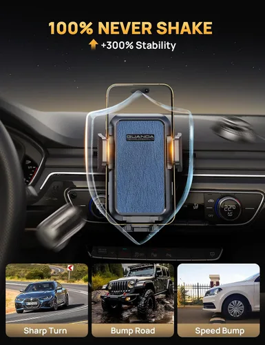 Miniatura 8 de Soporte de teléfono para CD, soporte para teléfono de coche y clip de ventilación de aire [Compatible con fundas gruesas], soporte de teléfono