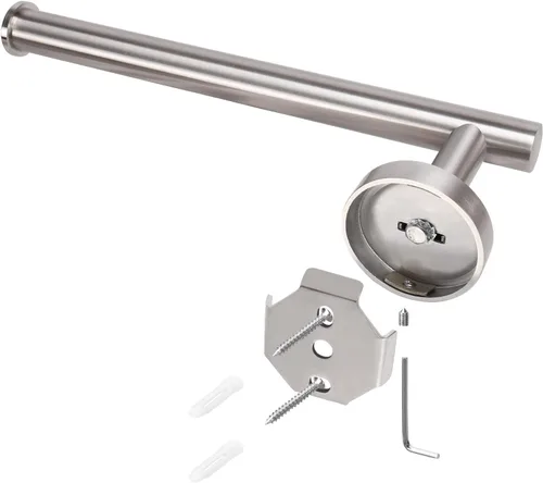 Miniatura 7 de NearMoon Soporte para papel higiénico de baño + soporte para toallas de mano, juego de 2 piezas de accesorios de baño, soporte para rollo de papel