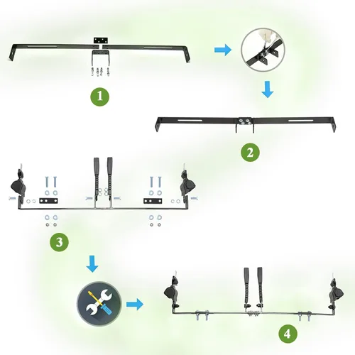 Miniatura 3 de Cinturones de seguridad retráctiles para carrito de golf de 42 pulgadas con kit de soporte de cinturón para Yamaha Club Car DS Precedent EZGO TXT RXV